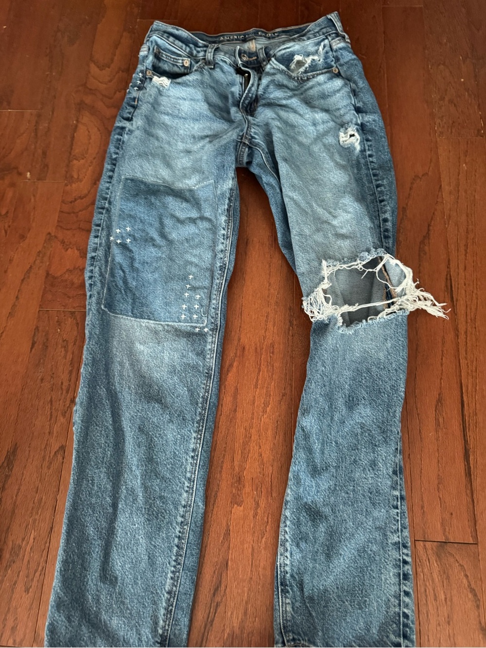 American Eagle Outfitters Light Blue Straight Jeans